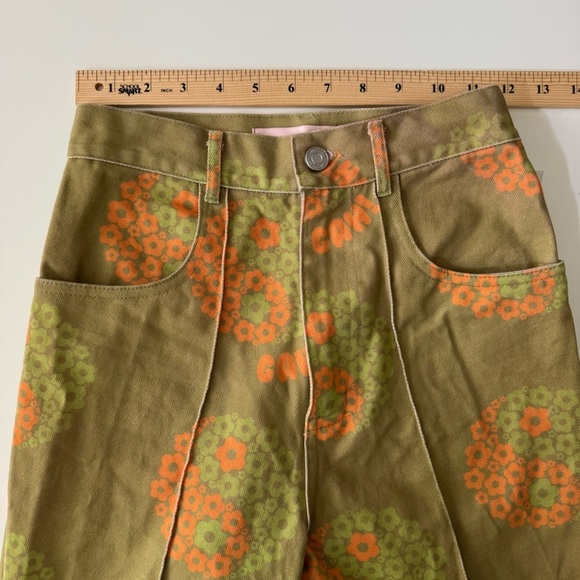 Lisa Says Gah Urban Outfitter Exclusive Printed High Rise Wide Leg Robyn Jean 25 - Picture 7 of 12